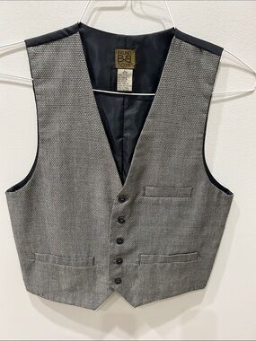 Vintage Bruno Youth’s Gray Textured Vest